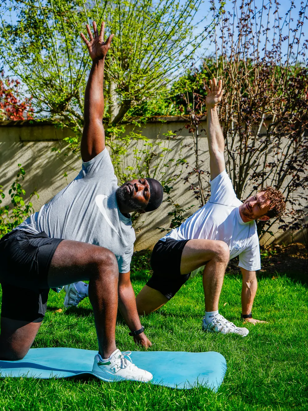 Cédric en séance de coaching en extérieur